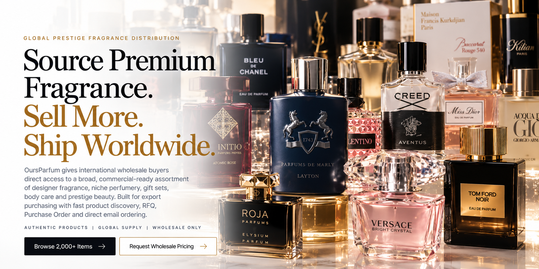 Luxury fragrance assortment